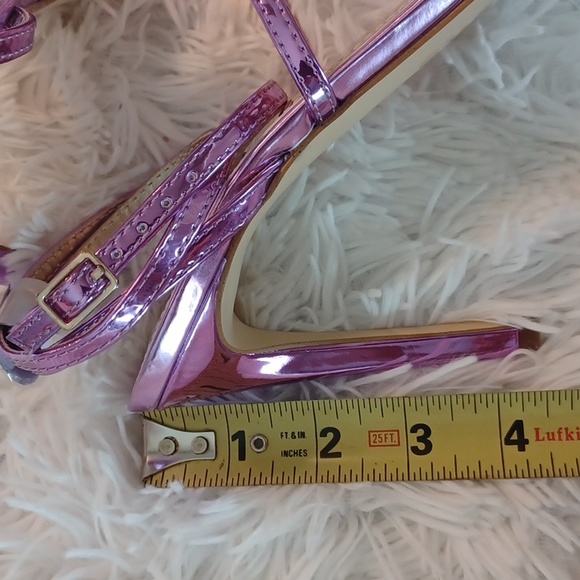 Guess WASBIE Metallic Pink Strappy Sexy High Heels NEW SZ 8.5M - Picture 4 of 13